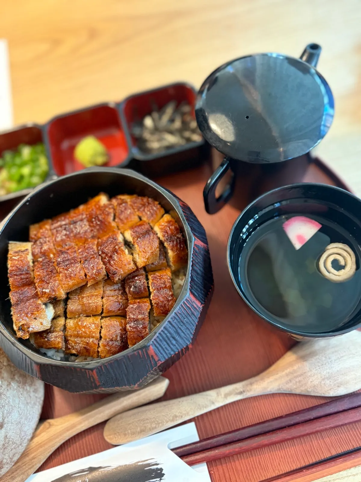 Hitsumabushi served with brewed broth