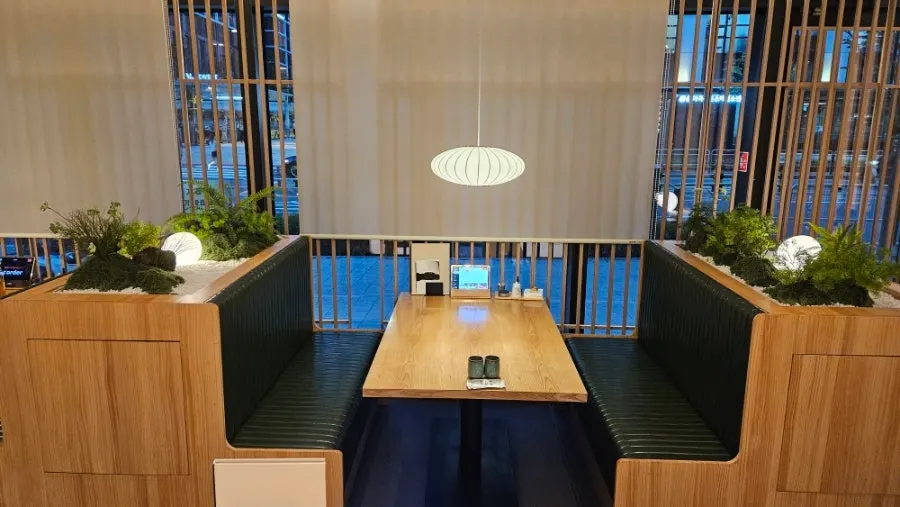 Private room inside the restaurant