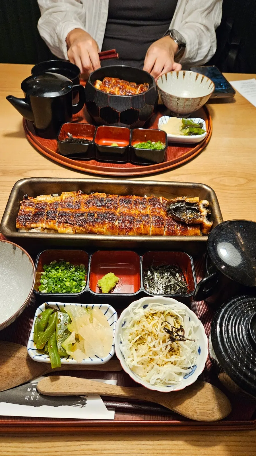 Soup served with the eel meal