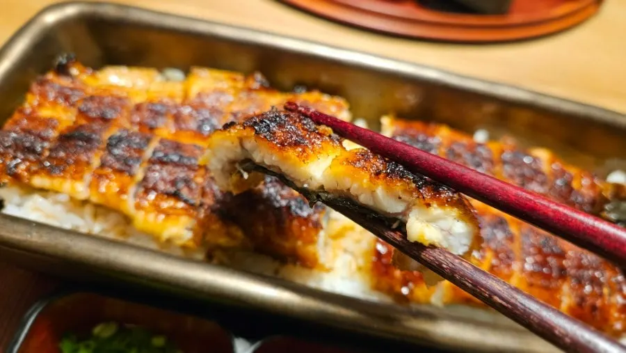 A bite enjoyed for the eel's own flavor