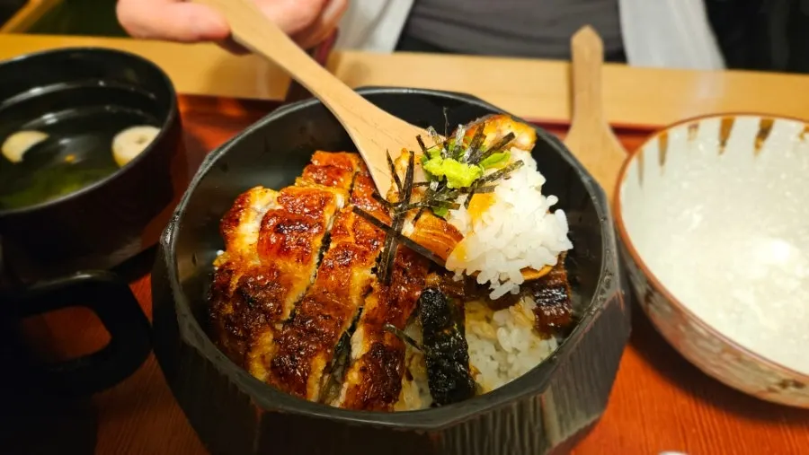 Hitsumabushi eel and rice