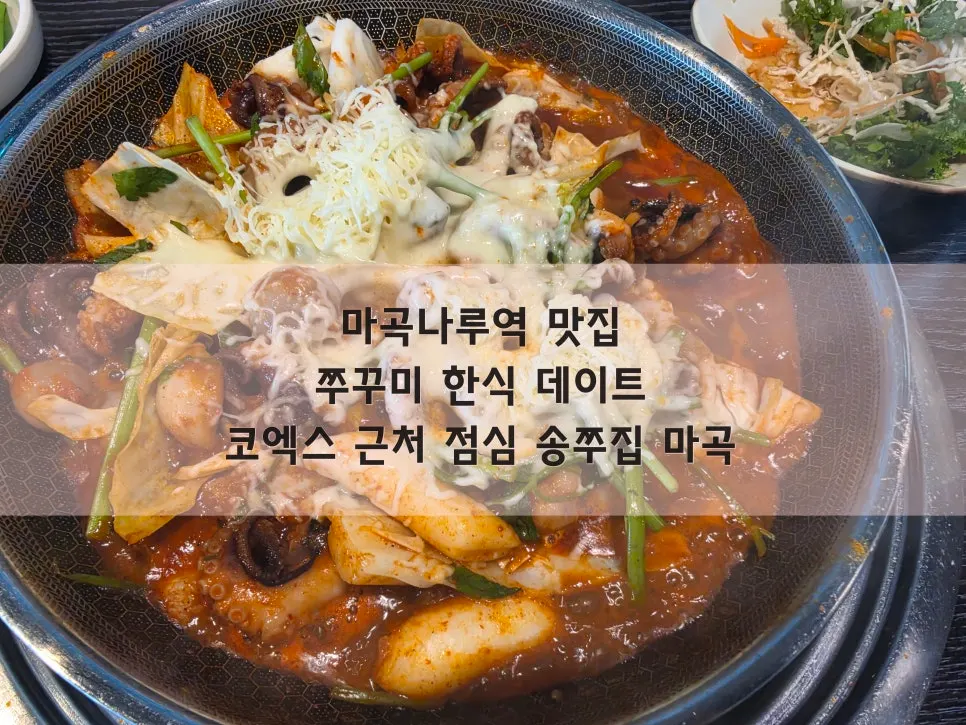 송쭈집 마곡 눈꽃치즈 쭈꾸미 메뉴