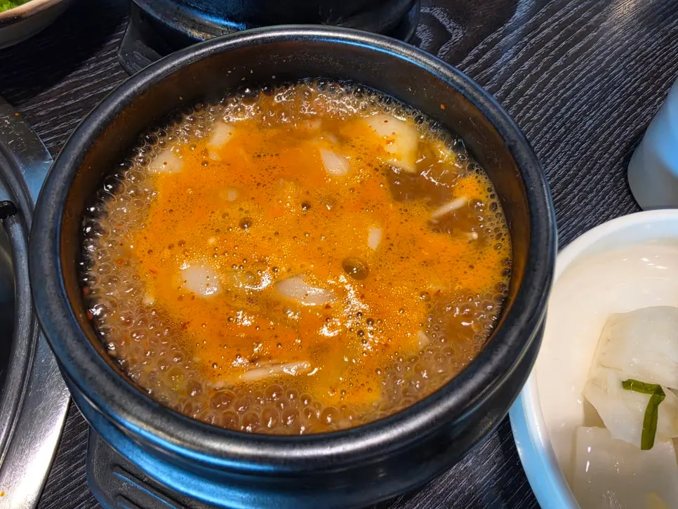 치즈가 들어간 계란찜 사이드 메뉴