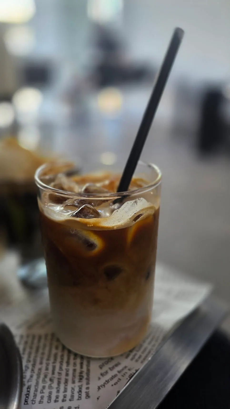 Rich, nutty iced café latte