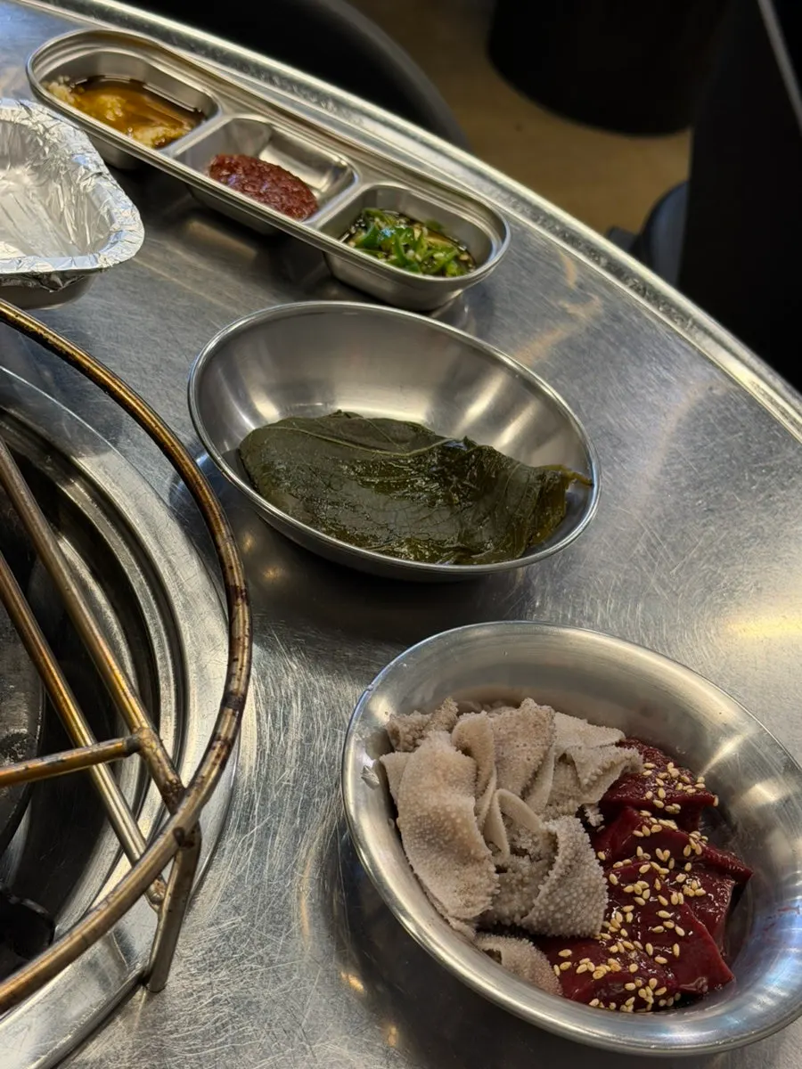 Mini gopchang stew with glass noodles