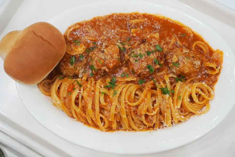 Meat Meat Pasta with large handmade meatballs