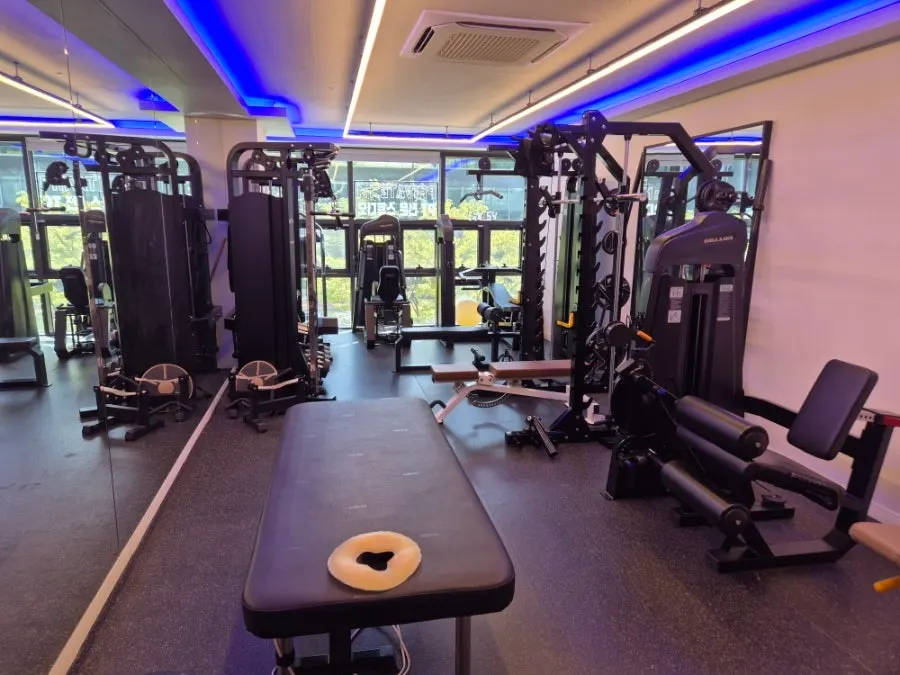 Private PT space with only essential equipment