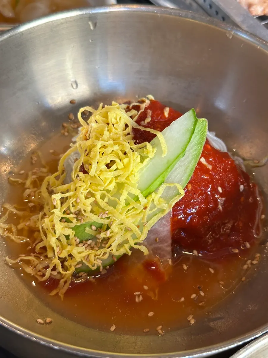 Free house-made bibim naengmyeon