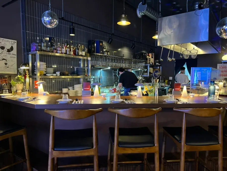 View of Matgim's open kitchen