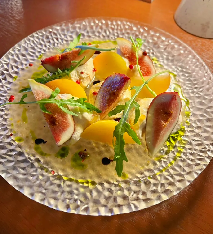 First course: fig tofu cream cheese