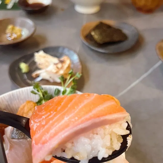 Squid and red tuna sashimi