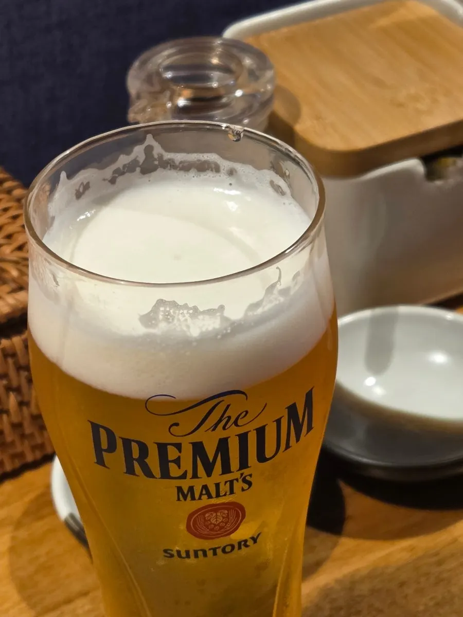 Smooth foam on the cream draft beer