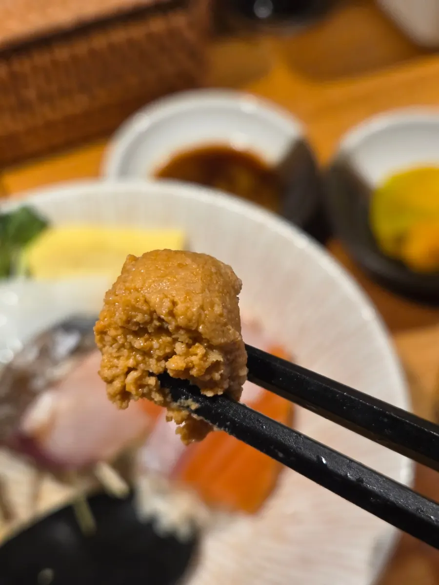 Ankimo (monkfish liver) on the kaisendon
