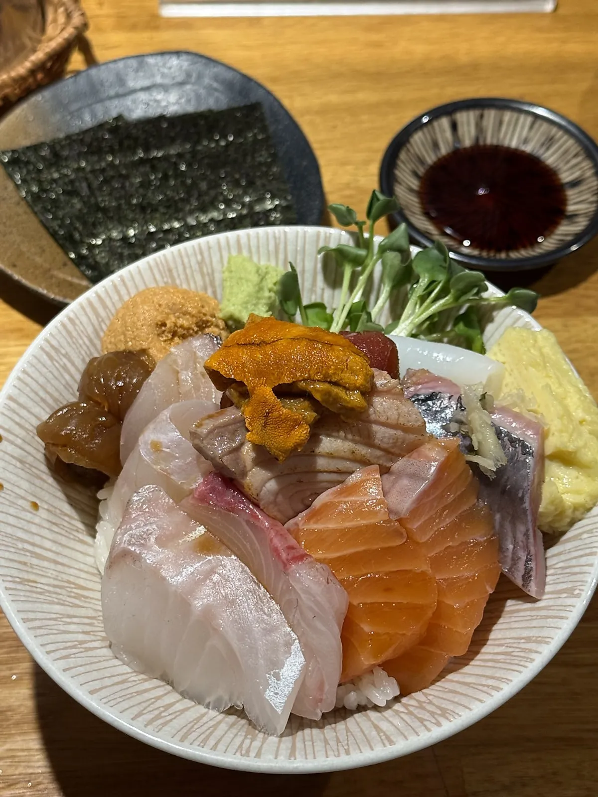 Kaisendon with uni added on top