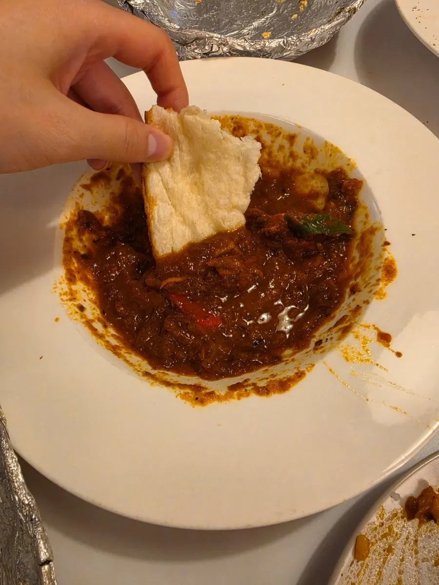 Shrimp masala curry packed with shrimp
