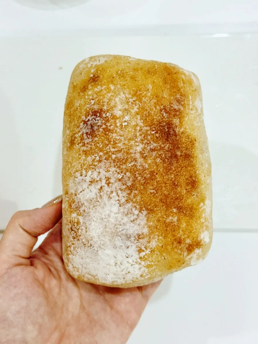 Medium whole wheat levain nurungji ciabatta