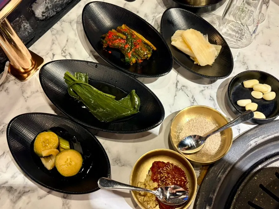 A spread of various basic side dishes