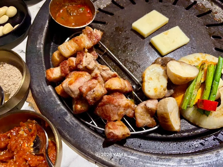 A perfectly grilled, moist piece of meat