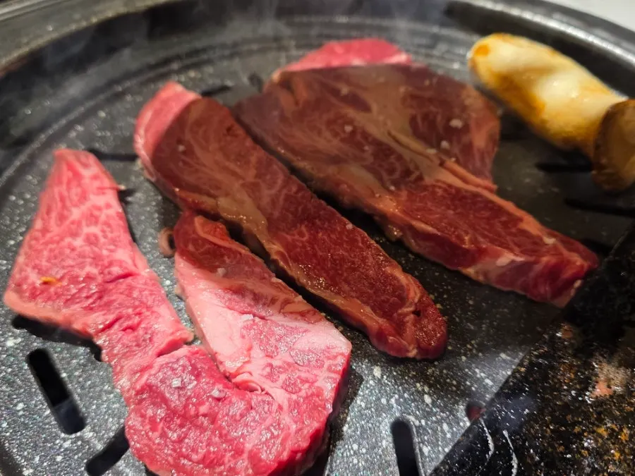 Steamed egg and grillable cheese