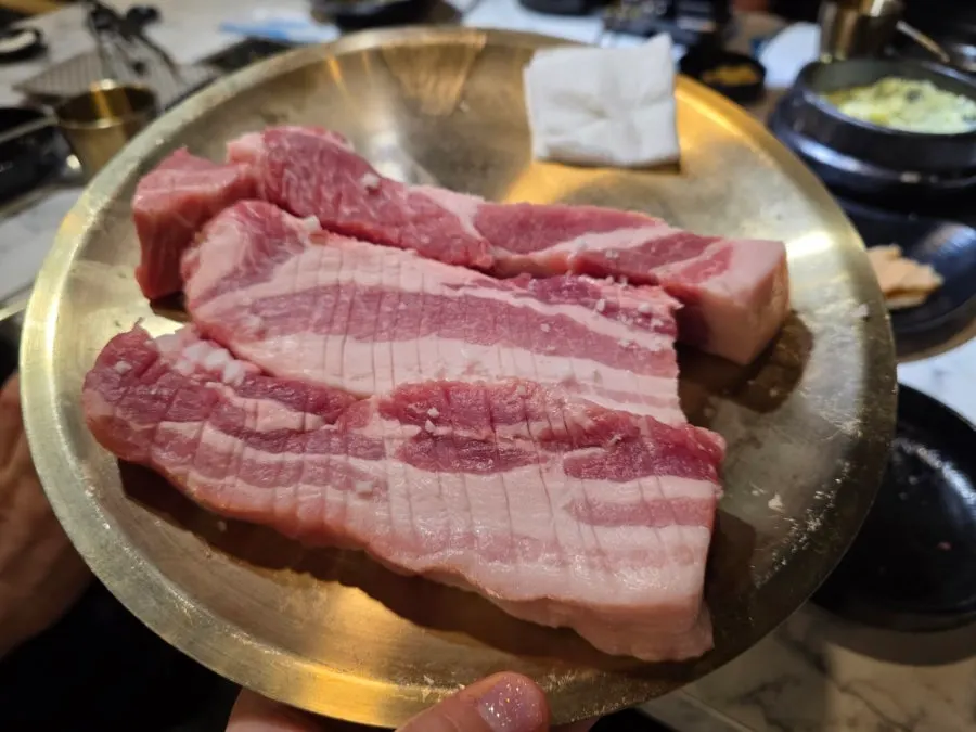 Fresh ribeye and fresh top blade Wagyu