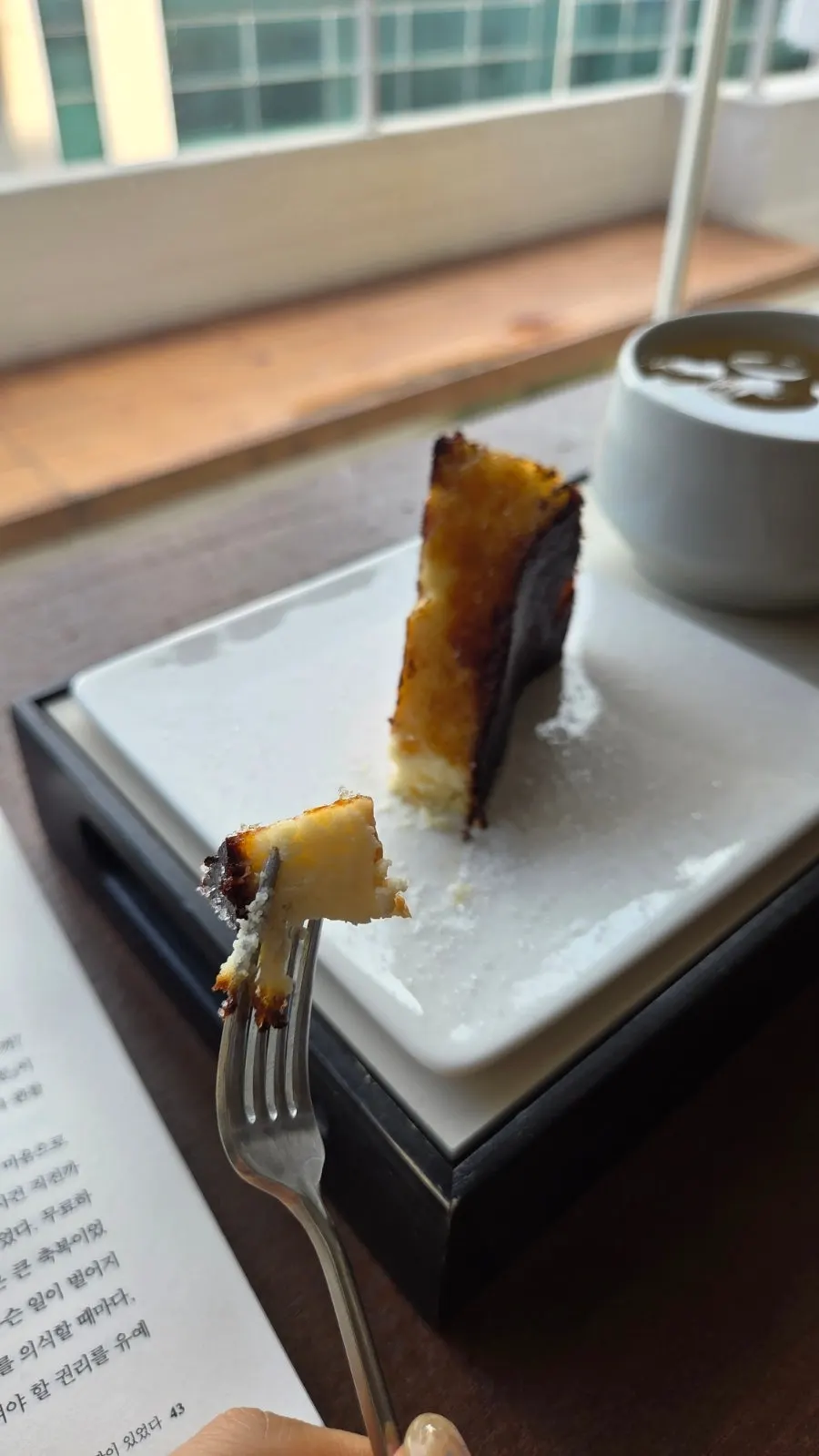 Basque cheese brûlée dessert