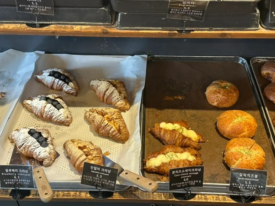 Baguette sandwich selection