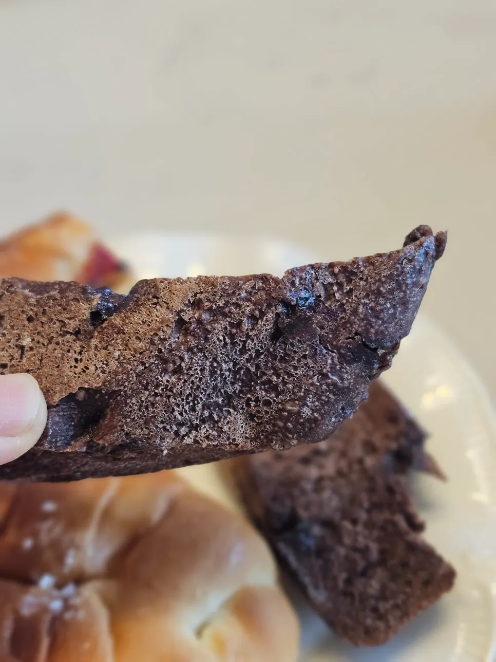 Milk-cream salt bread and chocolate baguette