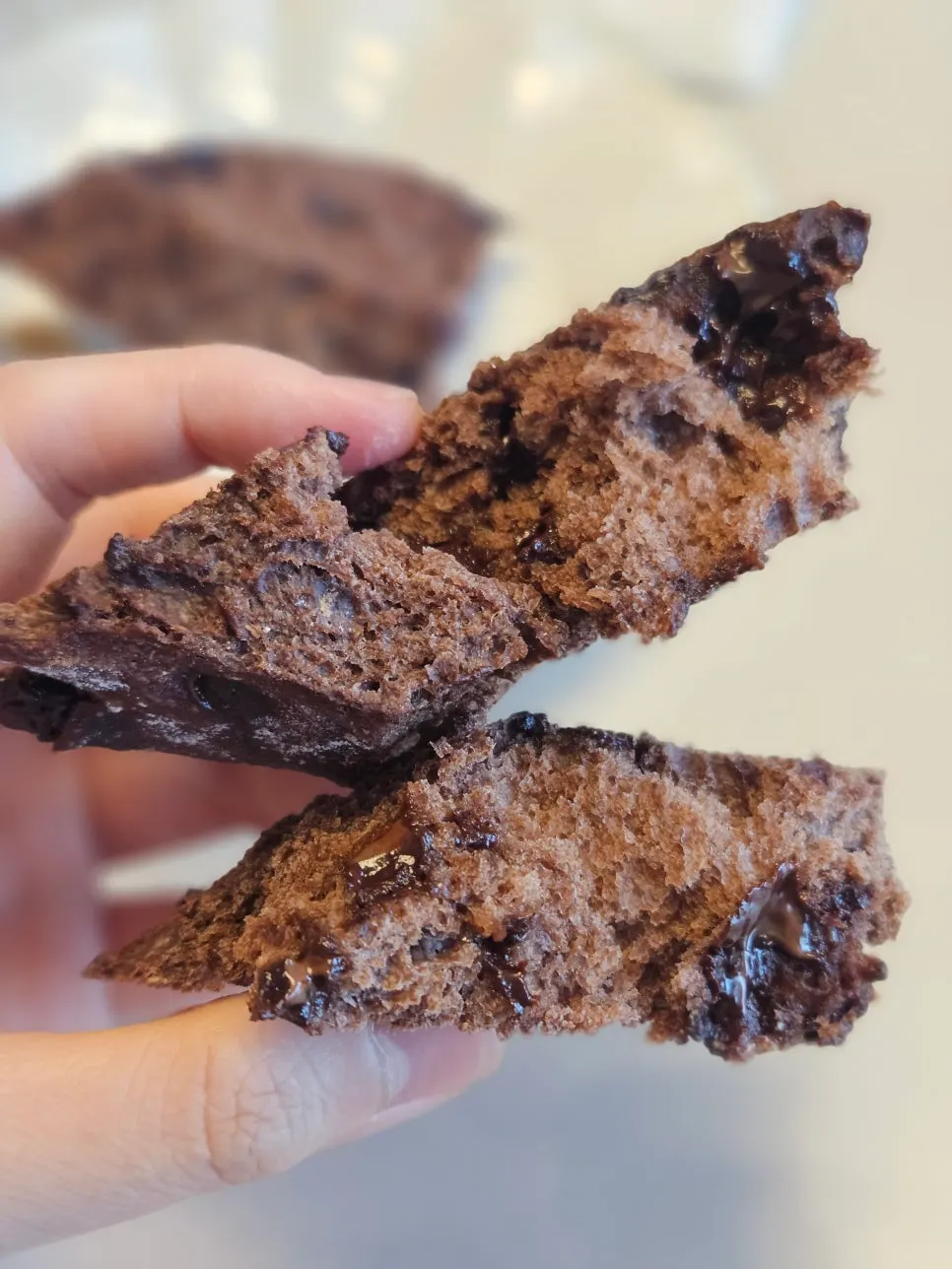 Baguette with Valrhona chocolate chips