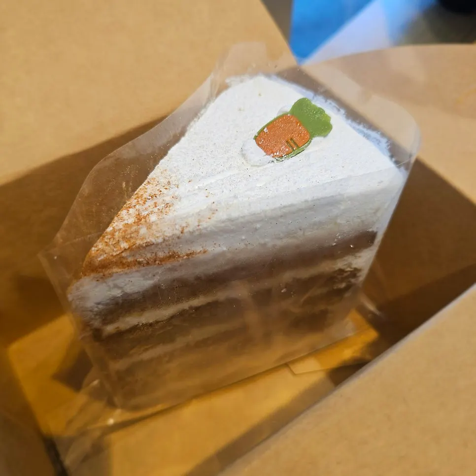 Takeaway carrot cake