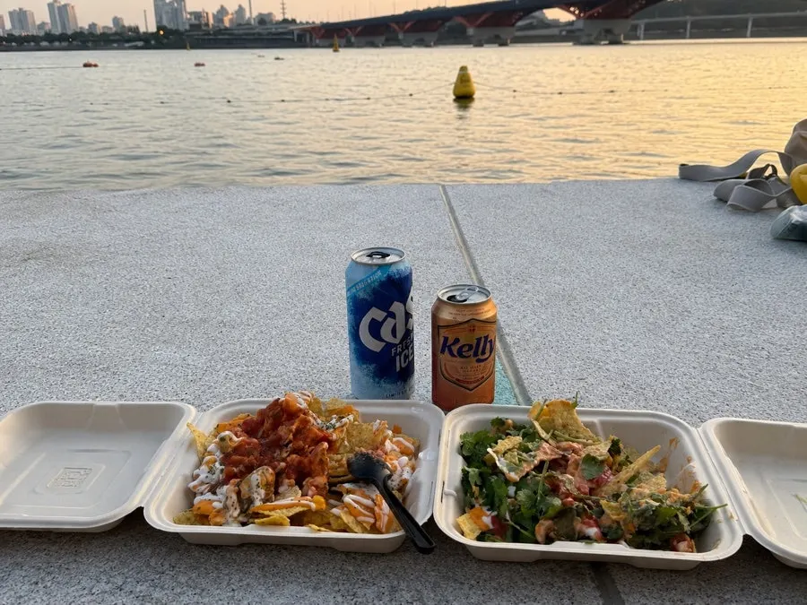 Sunset view at Mangwon Hangang Park