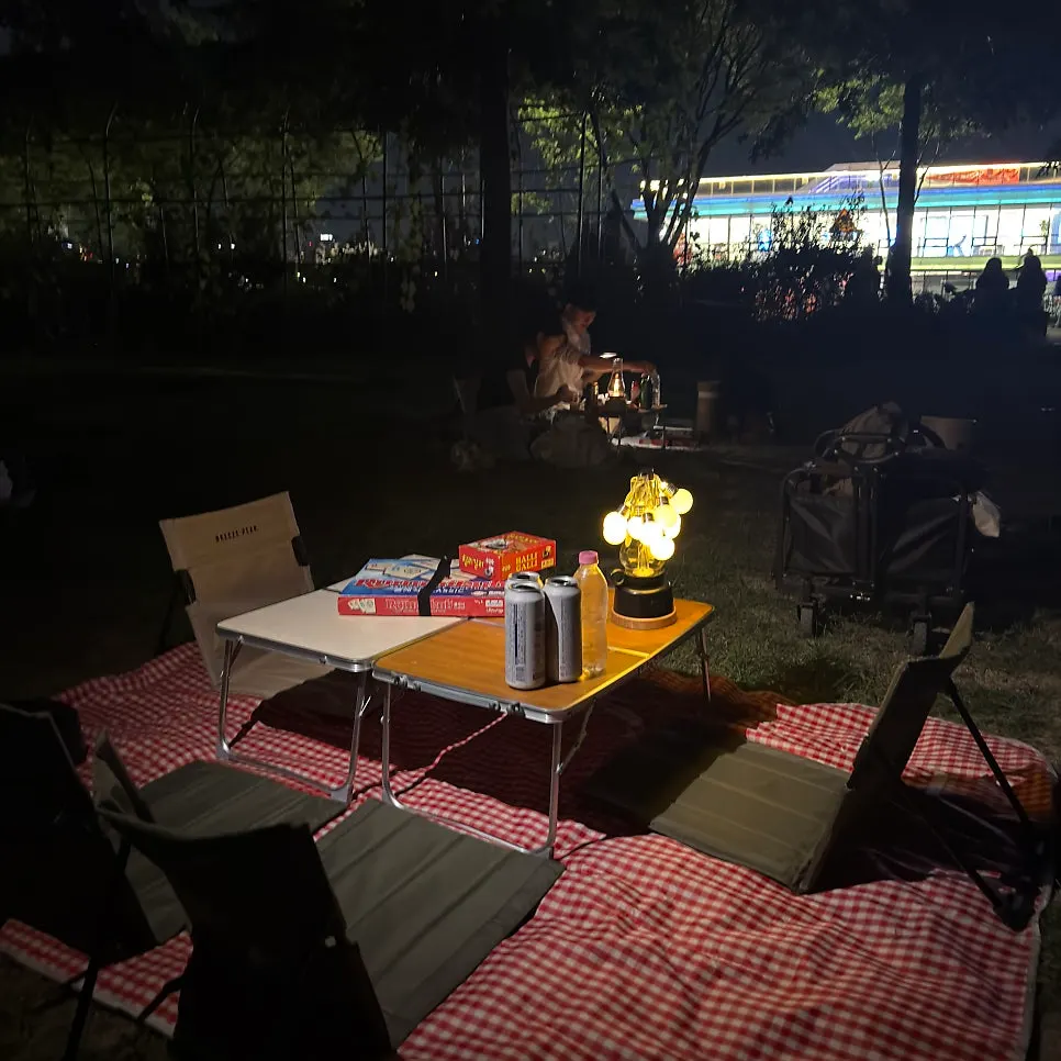 Jokbal and snacks from Mangwon Market laid out on the table