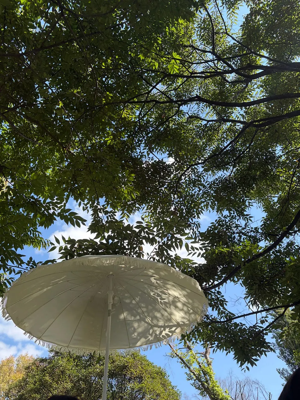 Fully assembled parasol