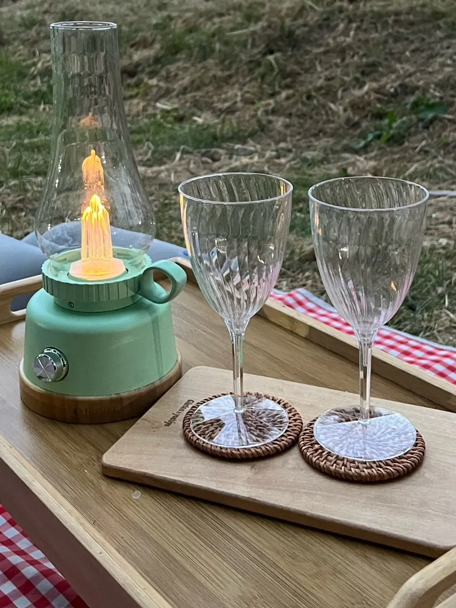 Display of cute aesthetic picnic props