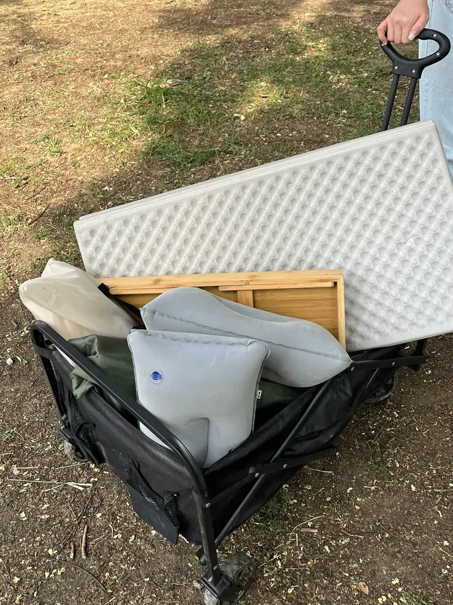 Picnic rental items packed up for return