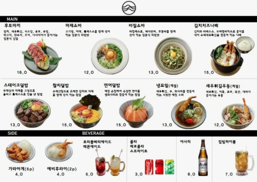 Padong menu information image