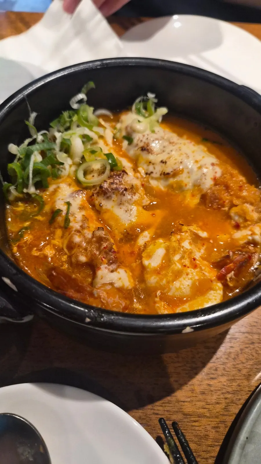 Kimchi cheese nabe at Padong