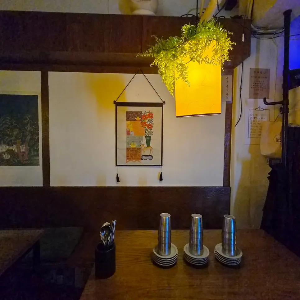 Sign listing Jeongju Ilga's signature menu items