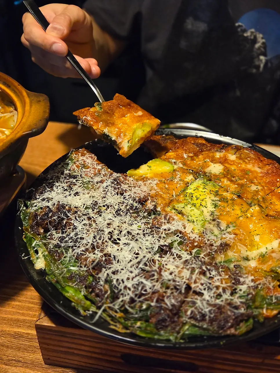 A full plate of banban-jeon at Jeongju Ilga