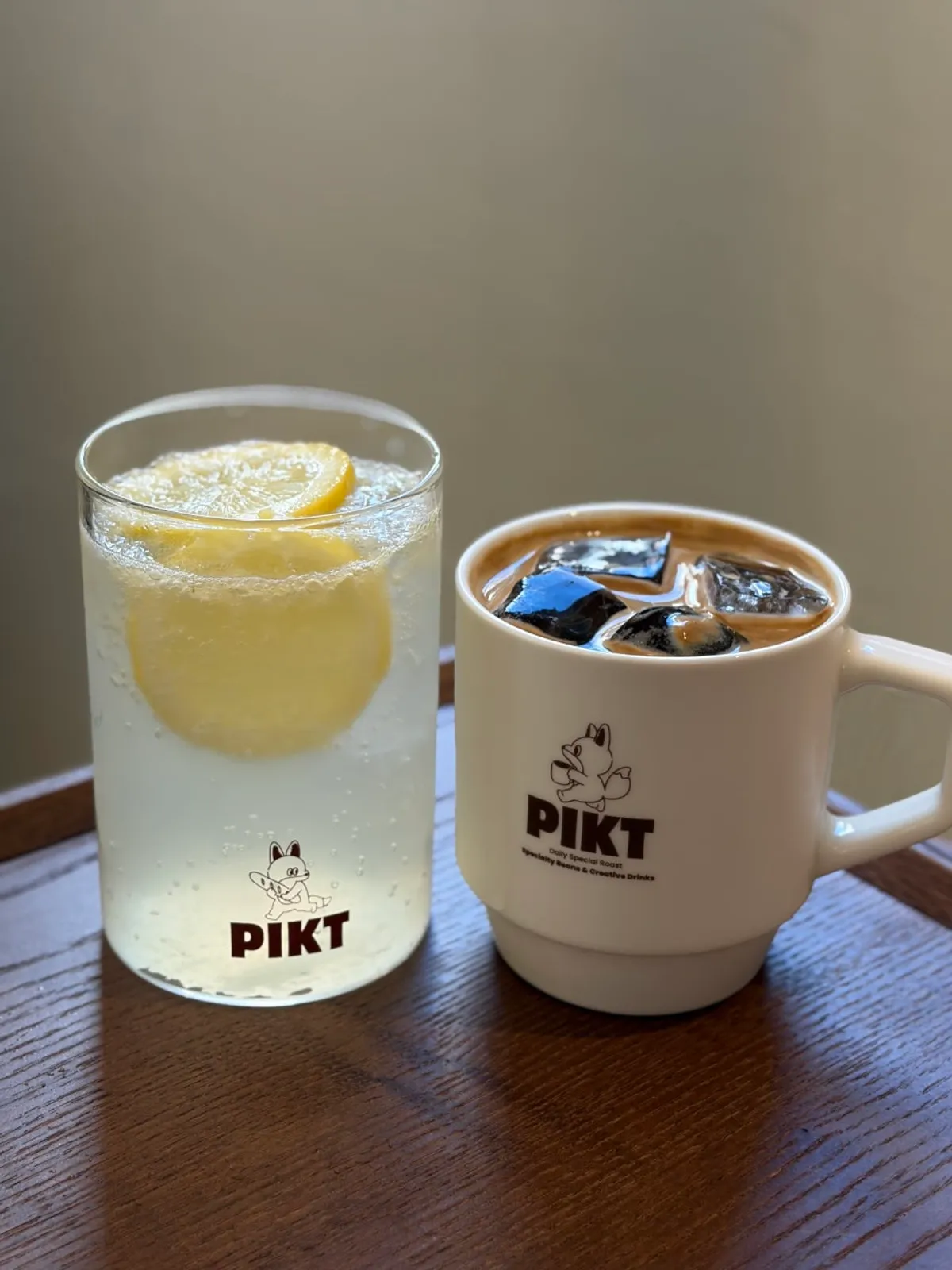 Cup featuring the PICT Roastery character