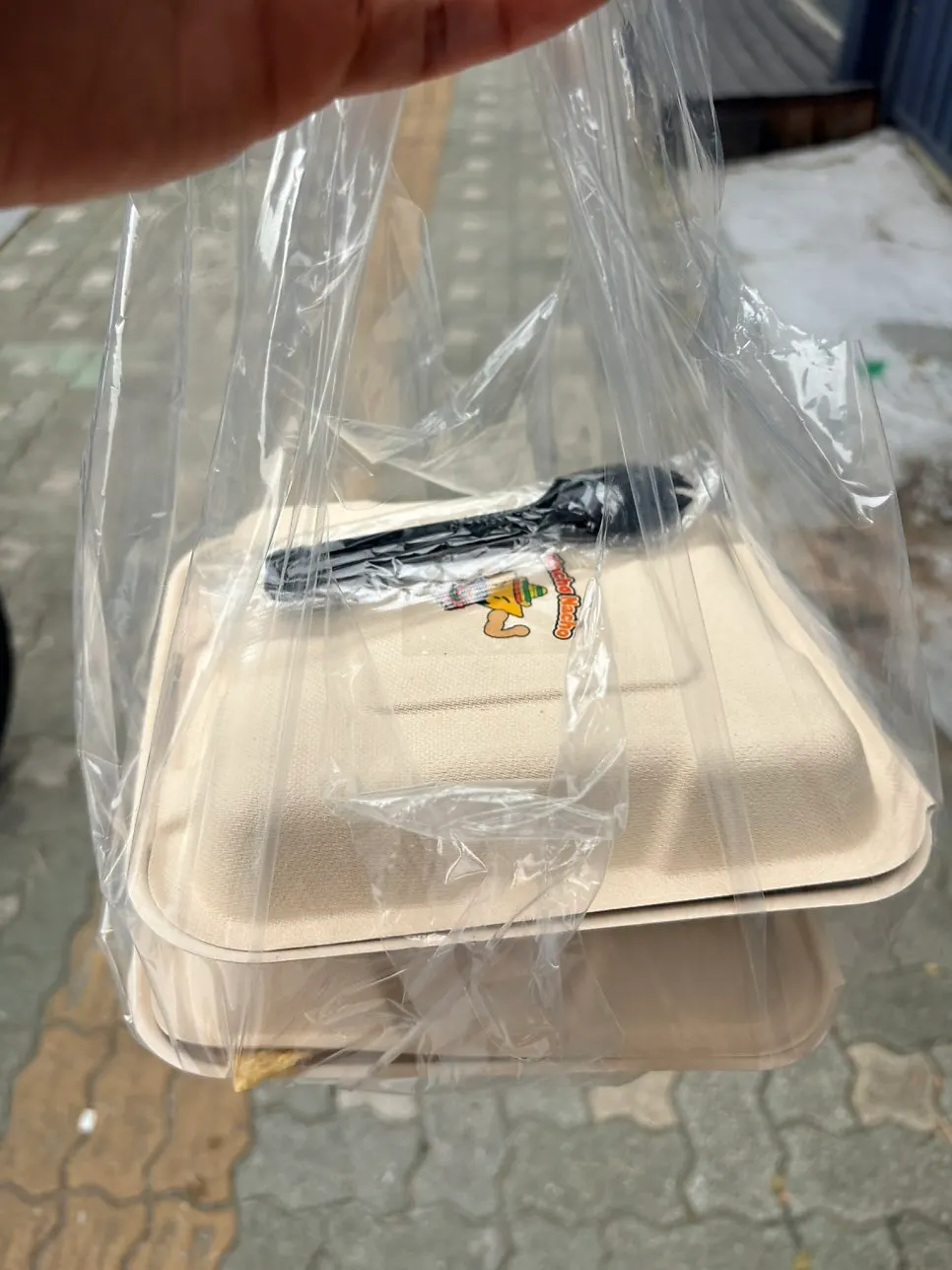 Packaged Macho Nacho takeout containers