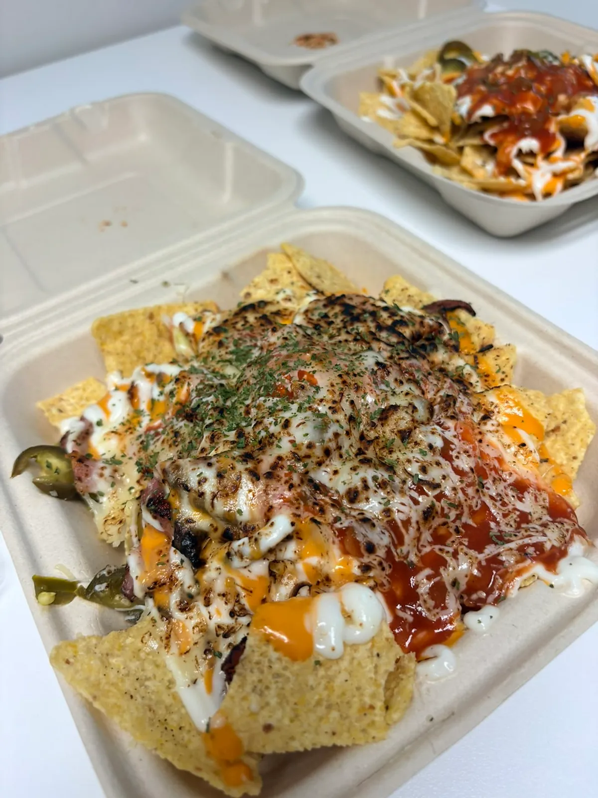 Signature Nachos container before opening