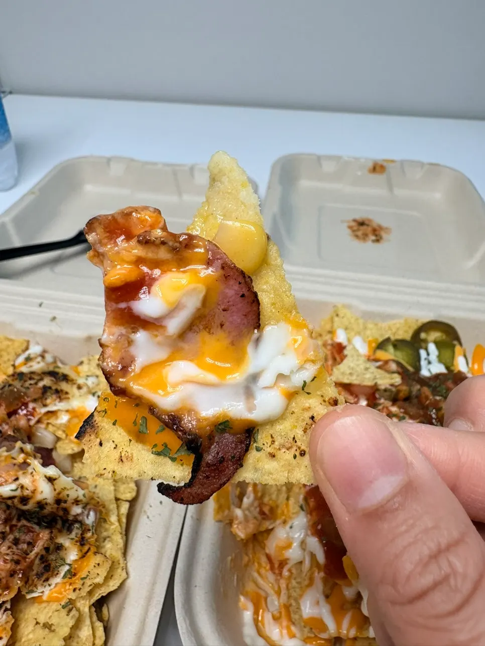 Signature Nachos loaded with toppings