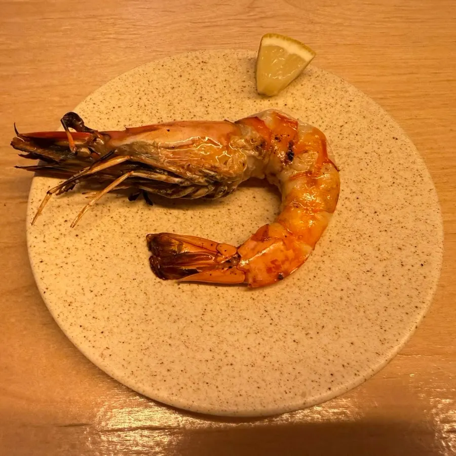 숯에 구운 블랙타이거 새우구이