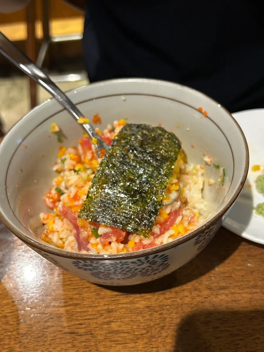 김에 싸 먹는 참치덮밥