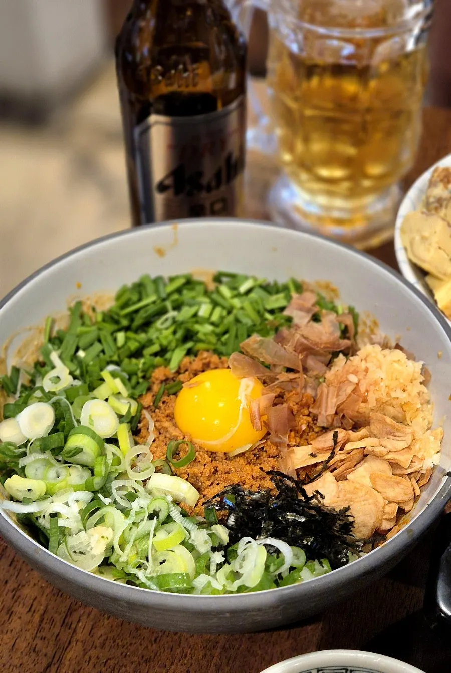 Mazesoba with meat and vegetables