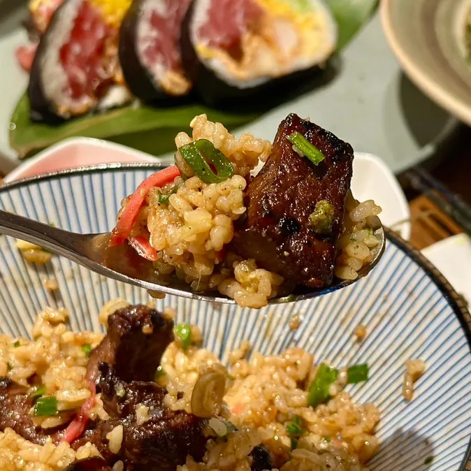 Japanese meal spread at Padong in Mangwon