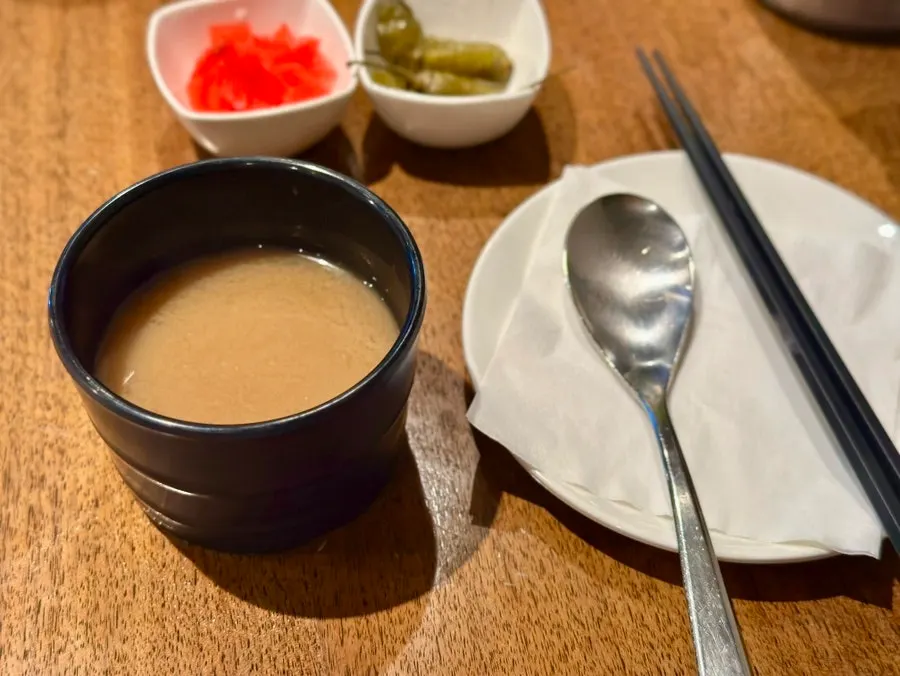 Jang-guk and basic side dishes at Padong