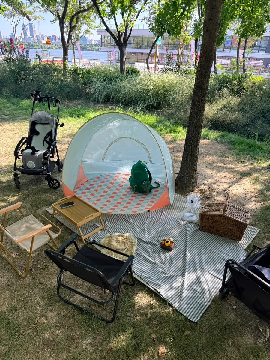 망원한강공원 피크닉 자리 세팅