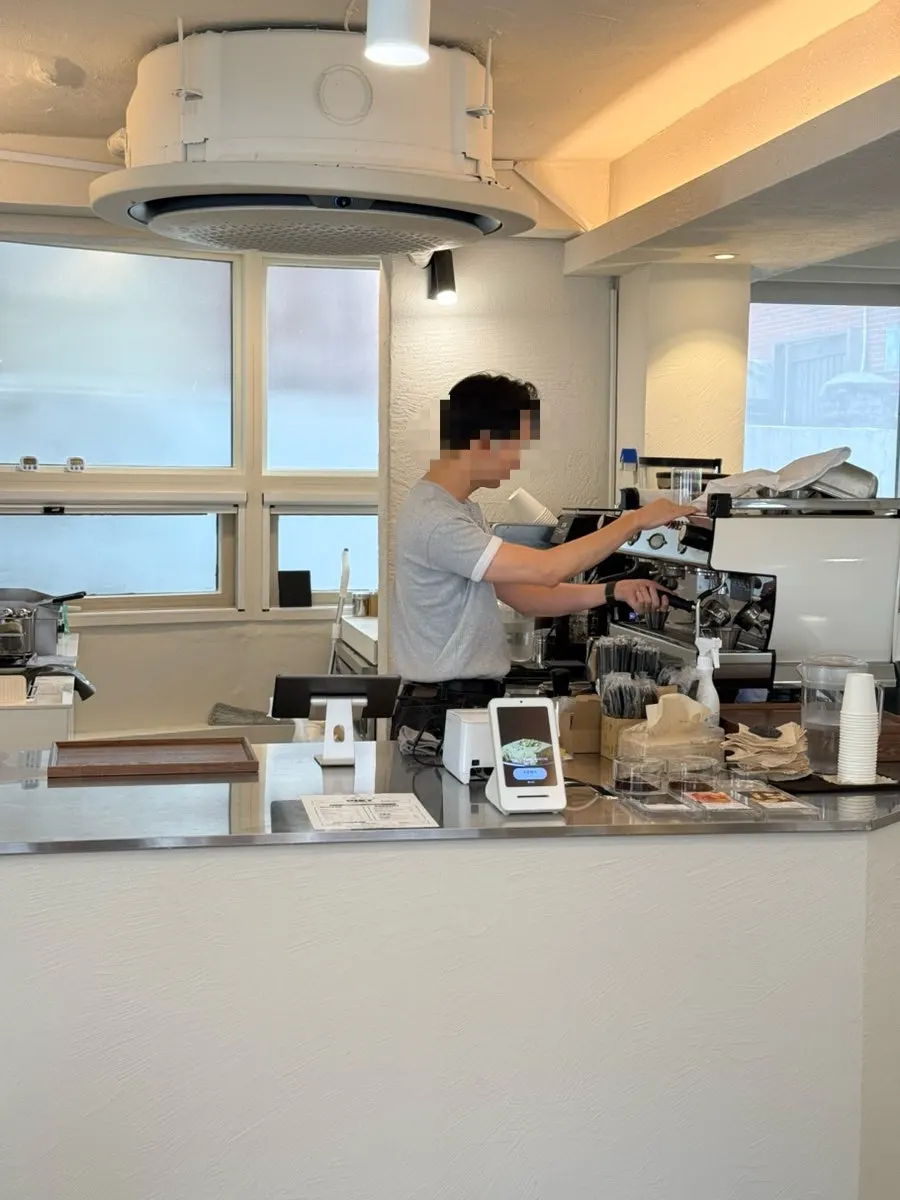 Specialty roastery café space
