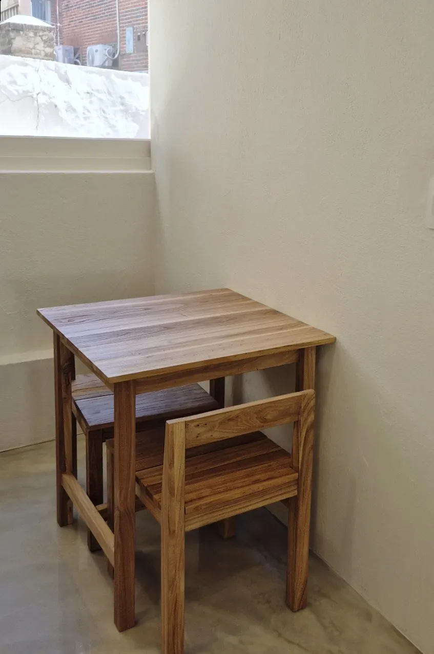 A café window seat ideal for reading